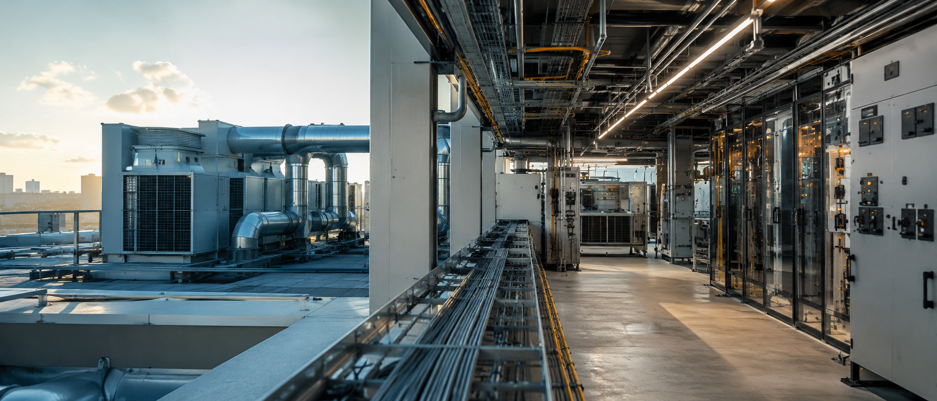 Technische Gebäudeausrüstung — Lüftung und Elektro