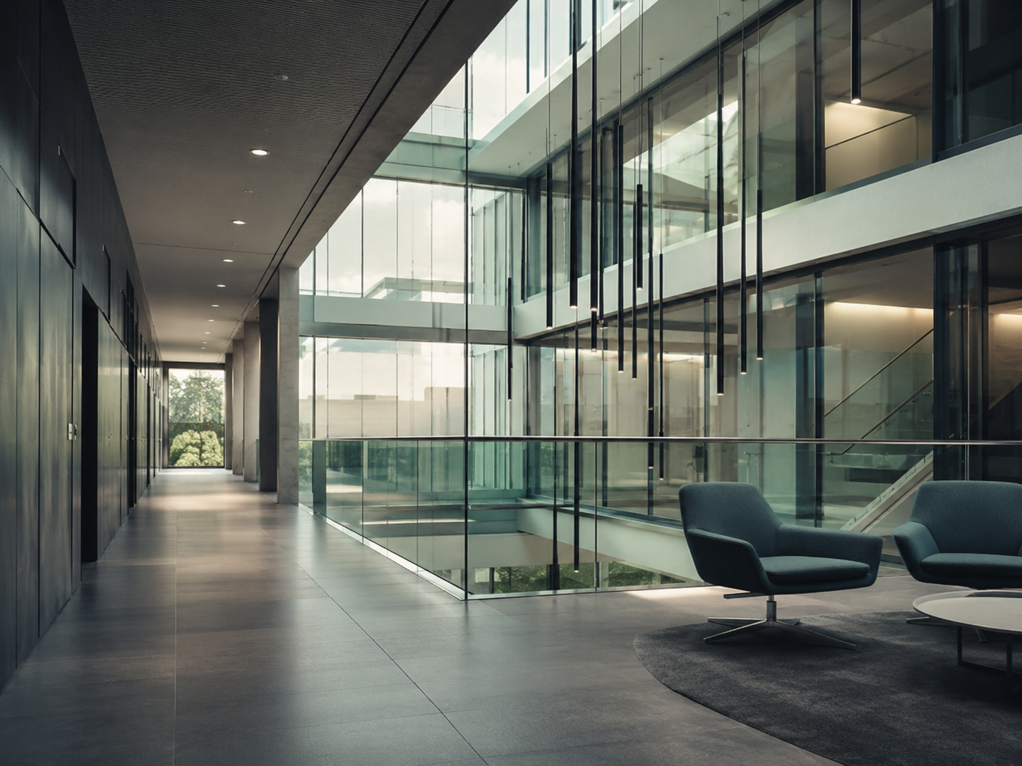 Modernes Büro- und Verwaltungsgebäude mit Glasfassade